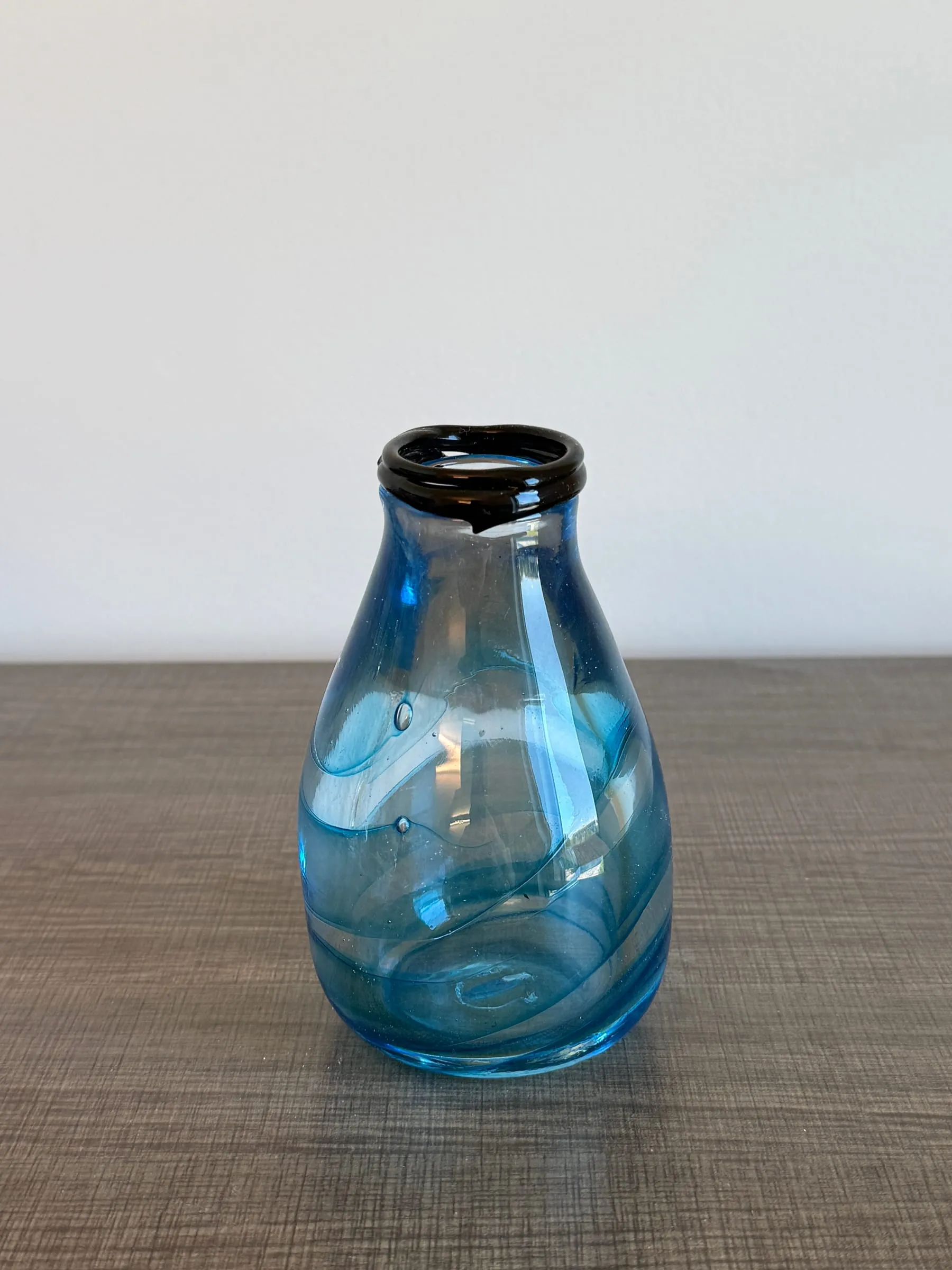A light blue vase