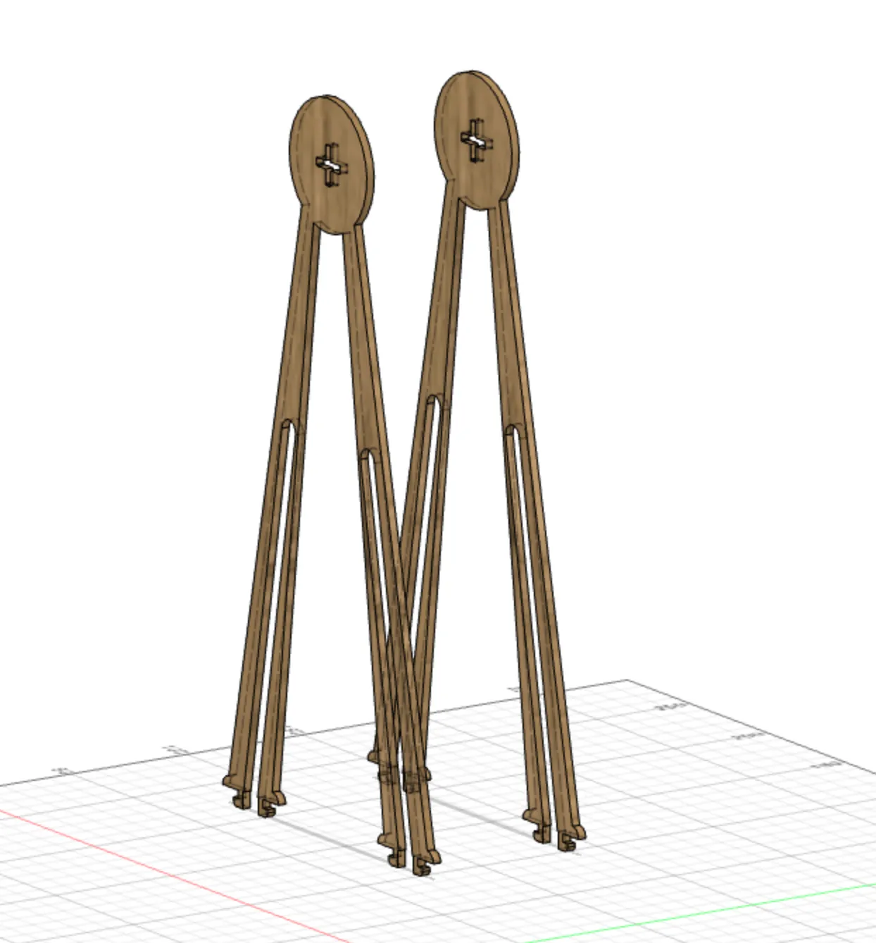 Ferris wheel supports"