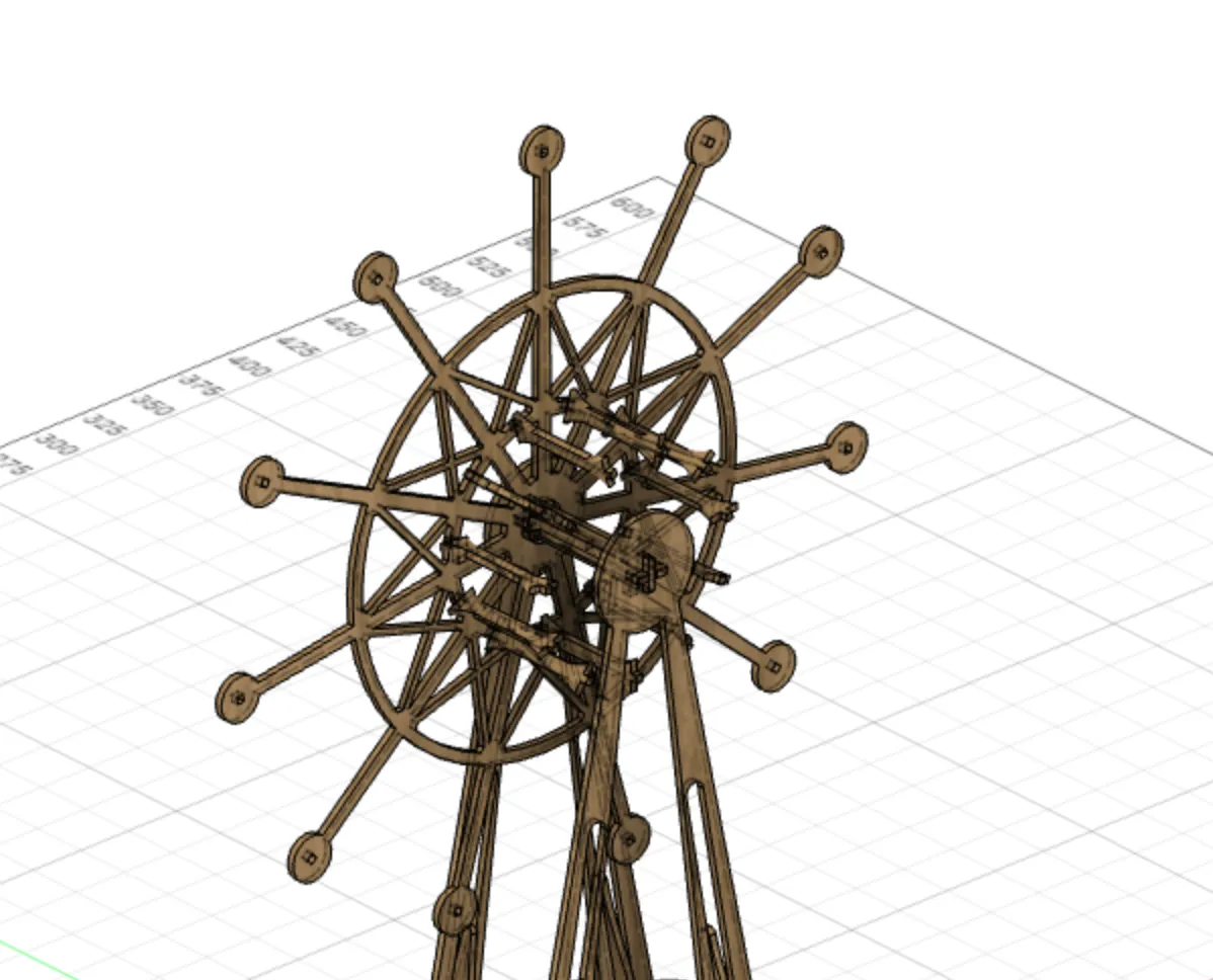 Ferris wheel wheel joint bars