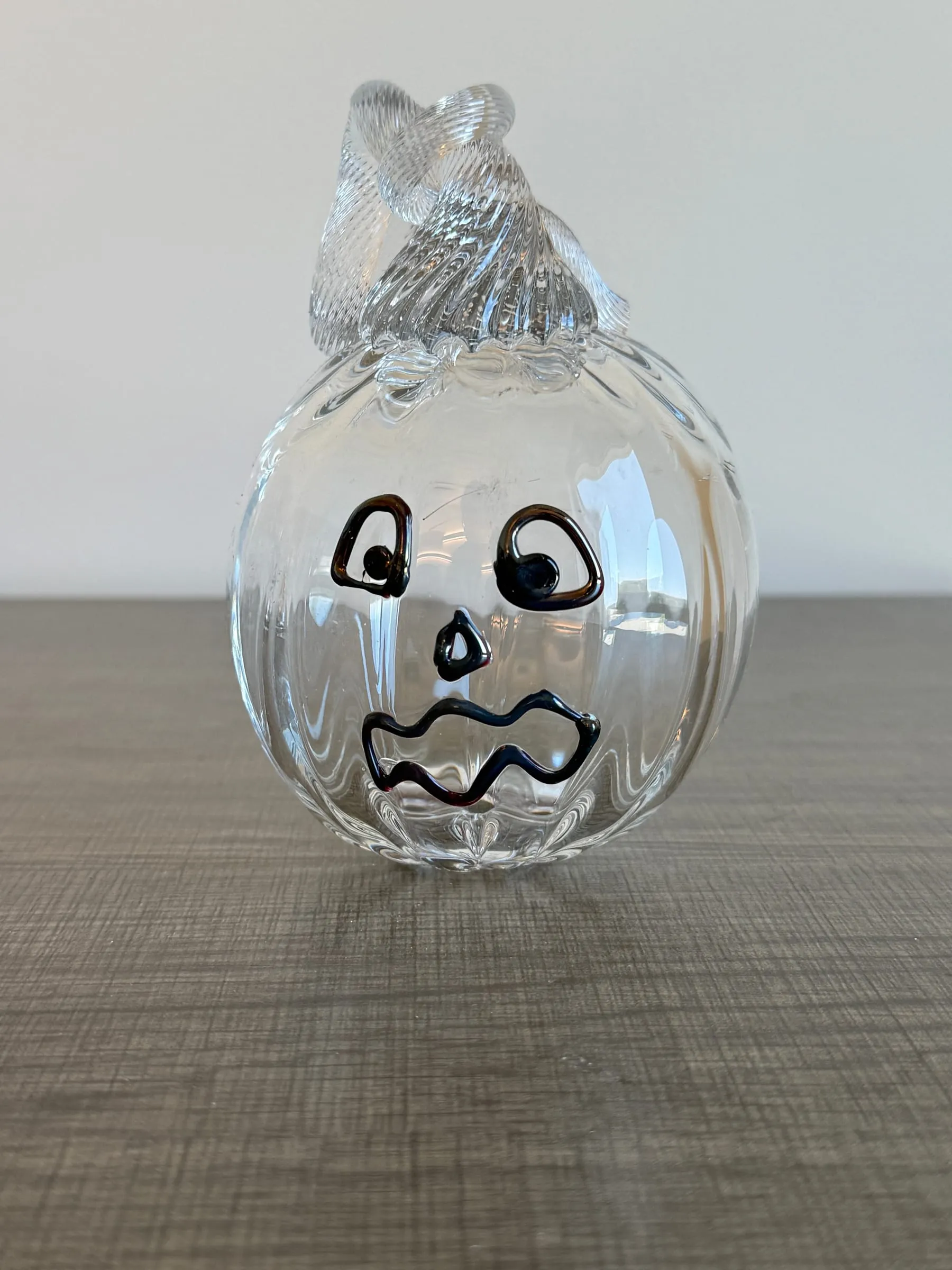 A pumpkin with a face