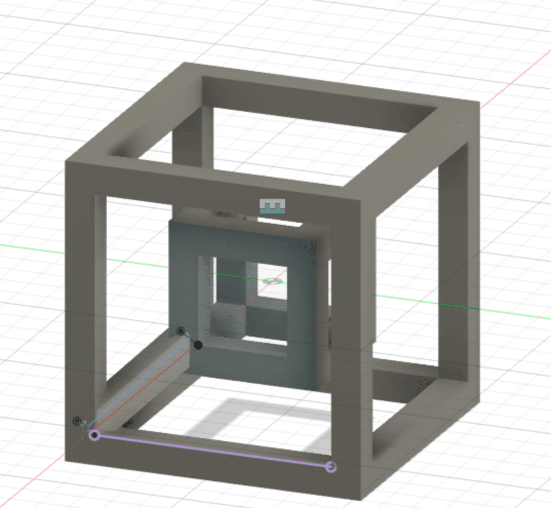 Cube with an arm
