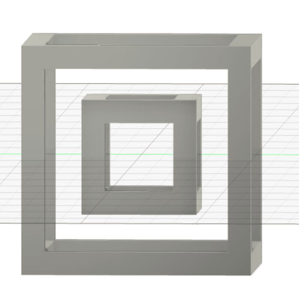 Cube inside another cube