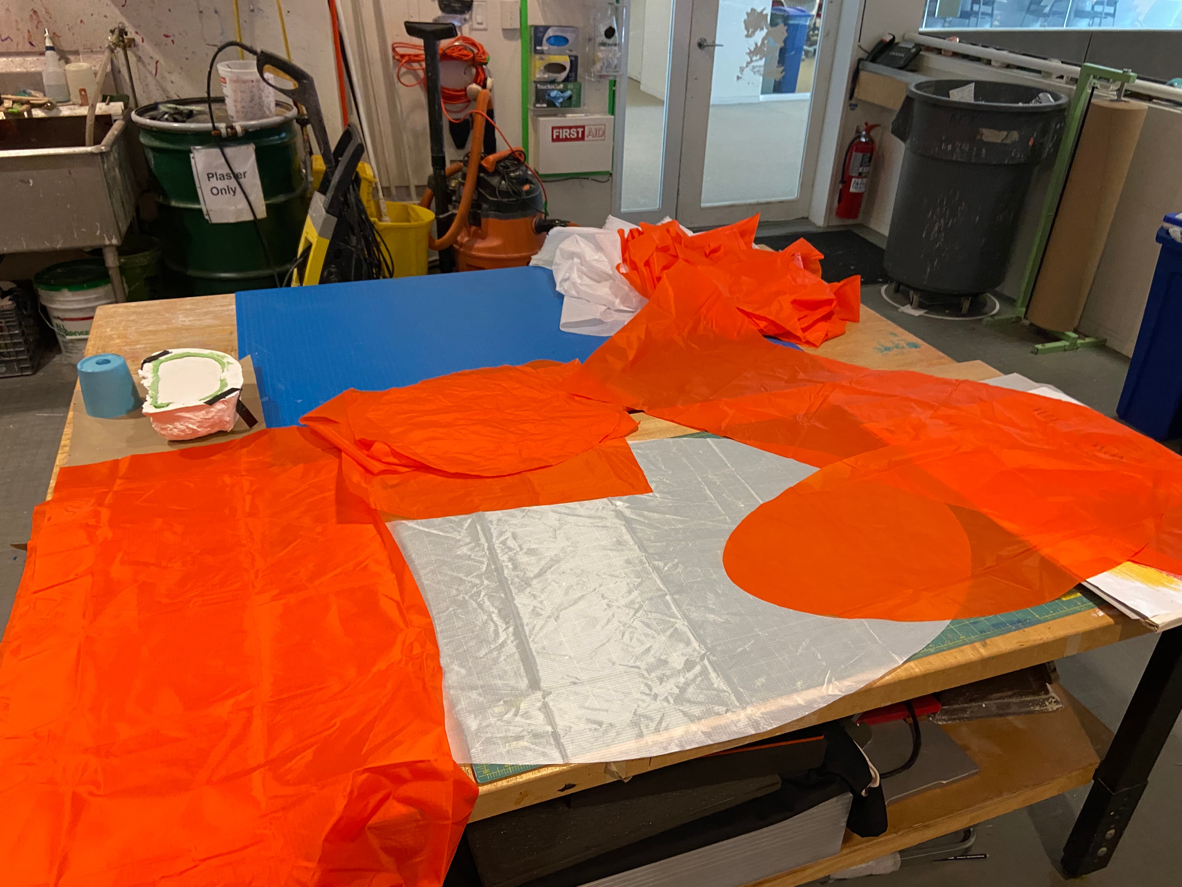 All the cut pieces