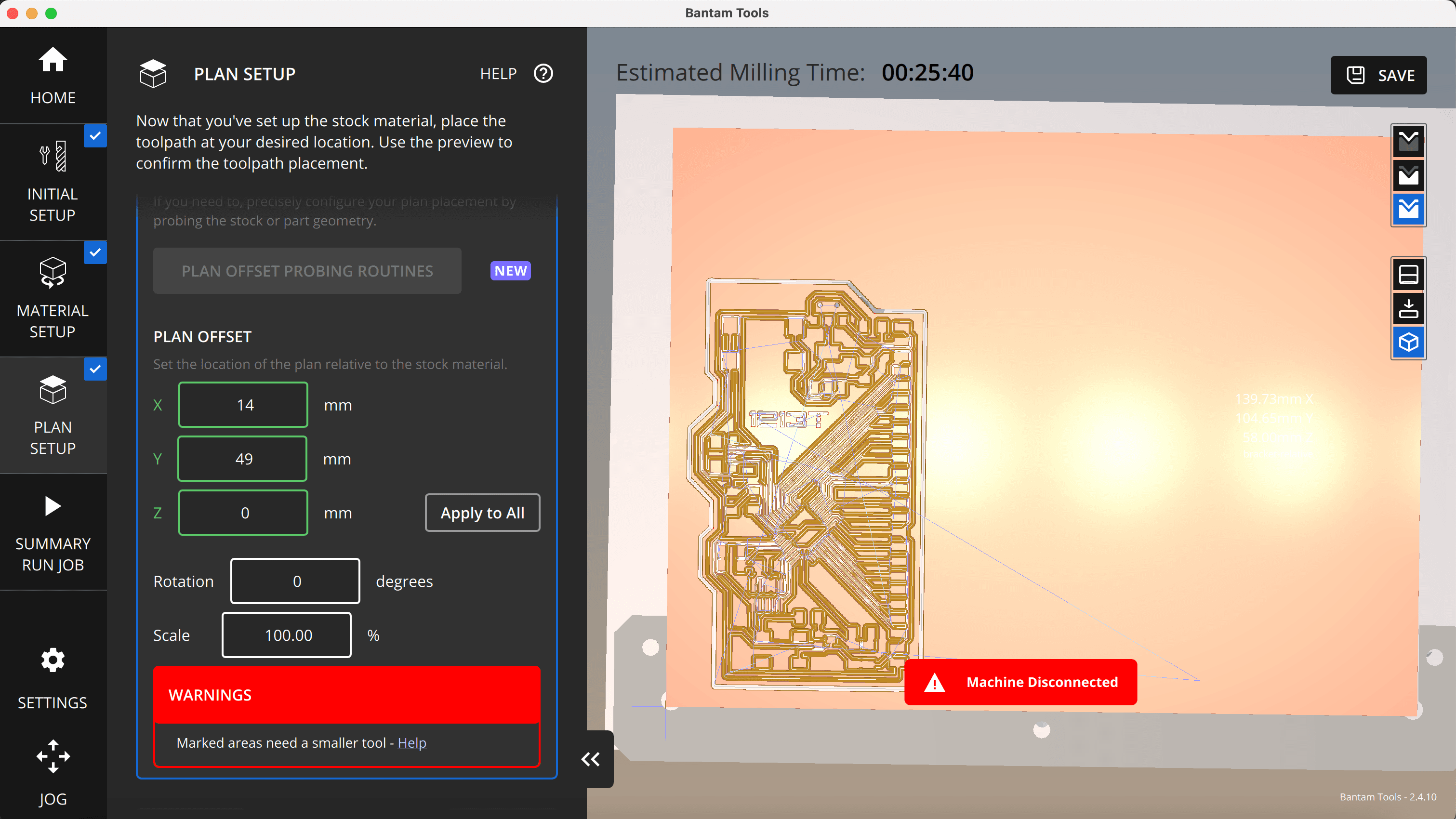 Othermill job