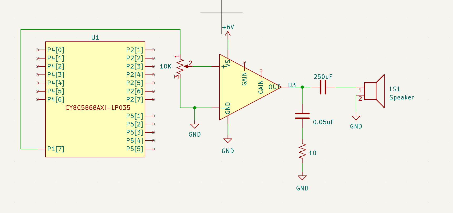 Speaker schematic